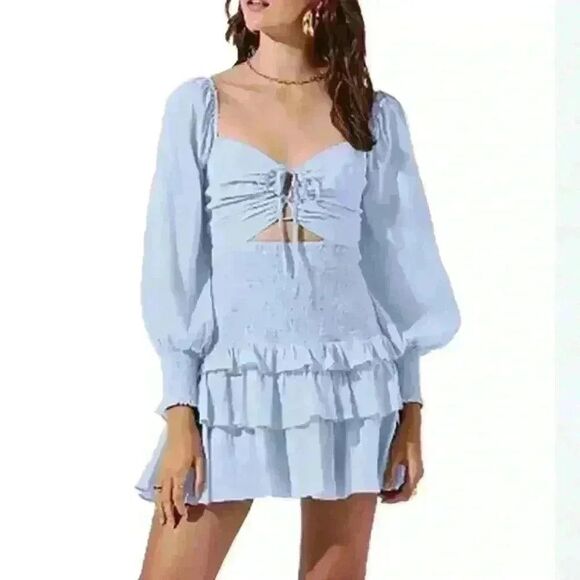 ASTR the label Women's Marietta Dress Blue - Picture 1 of 6